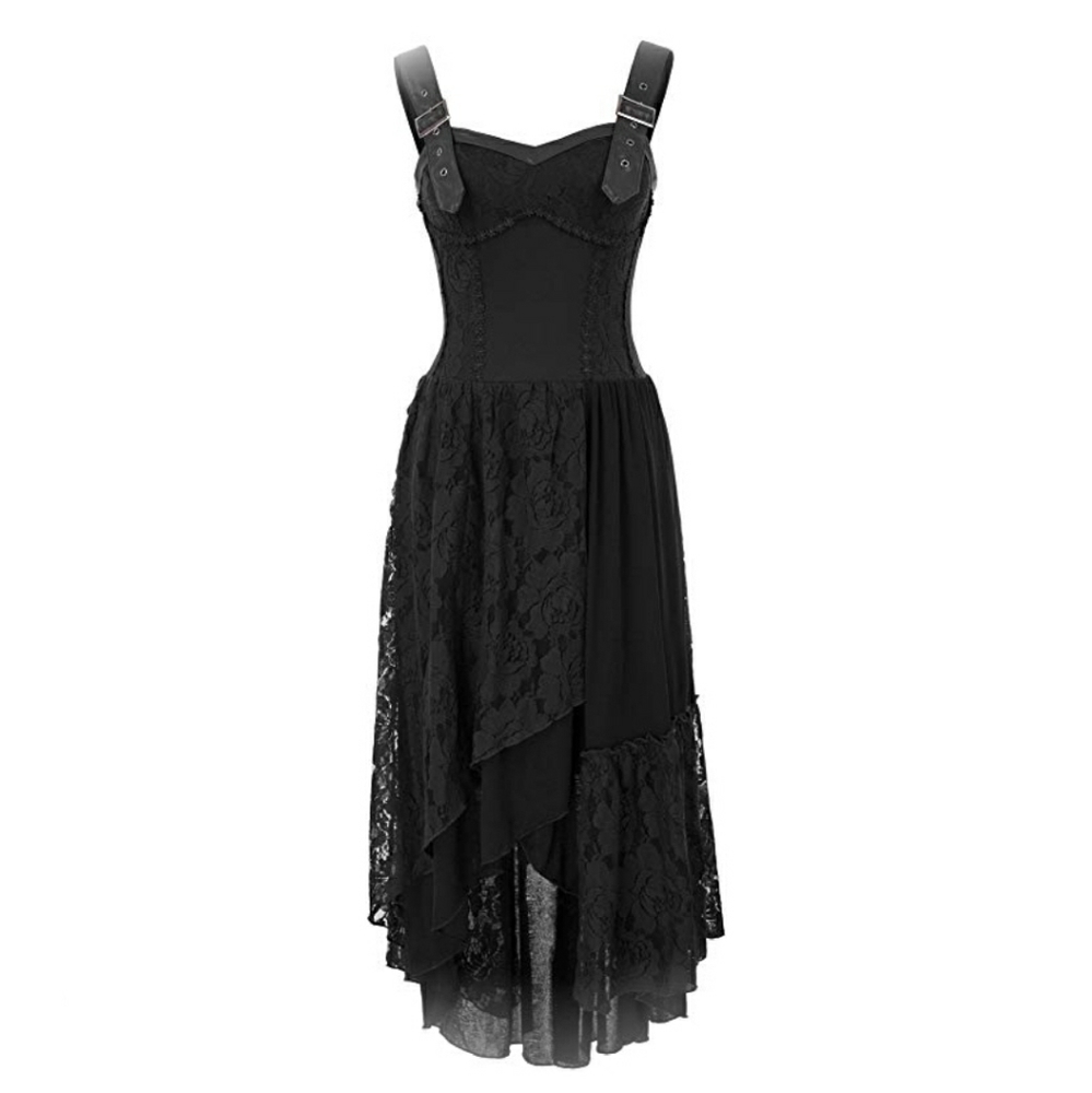 Gothic Victorian lace-up dress